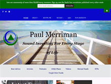 Tablet Screenshot of paulmerriman.com